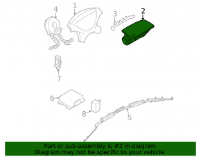 Подушка безопасности airbag пассажирская в торпеде Mitsubishi Galant 04-12