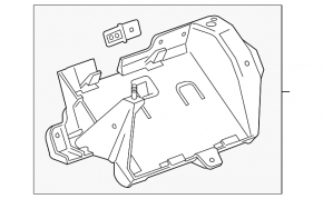 Кронштейн блока ECU Cadillac CTS 14-19 2.0 3.6