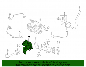 Клапан ЕГР Lexus CT200h 11-17