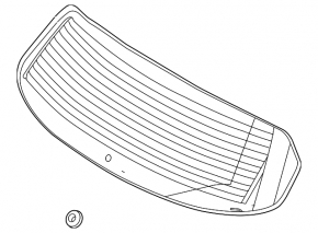 Стекло заднее двери багажника Lincoln MKC 15-16 тонировка