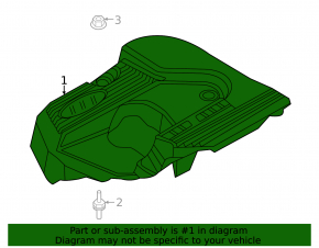 Накладка двигателя Ford Explorer 20-24 2.3T