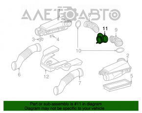 Воздуховод задний Mercedes W211 E550