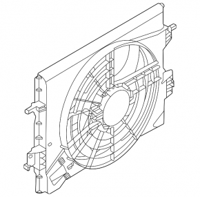 Carcasă radiator difuzor netratată Nissan Kicks 21-24