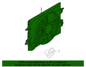 Carcasă radiator difuzor netratată Nissan Kicks 21-24