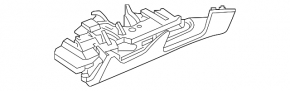 Накладка колени водителя Audi Q7 16-19 черн, царапины