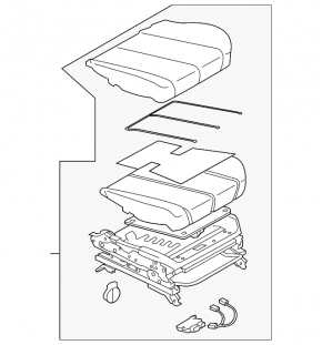 Пассажирское сидение Subaru Outback 10-11 без airbag