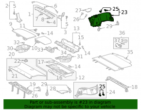 Обшивка арки правая Lexus RX300 RX330 RX350 RX400h 04-08 черная
