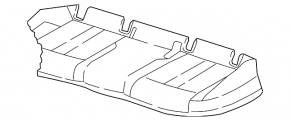 Обшивка подушки водительского сиденья Audi A5 F5 18-19 5D кожа серая с перфорацией, Sport