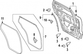 Дверь голая задняя правая Mazda CX-90 24-26