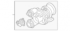 Турбина левая BMW X5 F15 14-18 4.4T