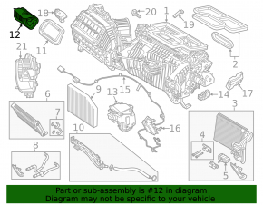 Воздухозаборник печки BMW X3 G01 18-24