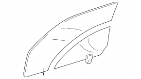 Geam ușă față stânga Lexus RX300 RX330 RX350 RX400h 04-09 nou original