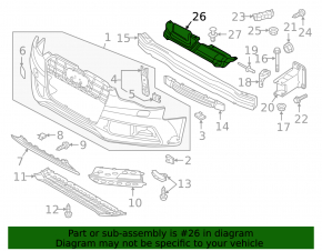 Накладка решетки радиатора grill Audi A5 13-16