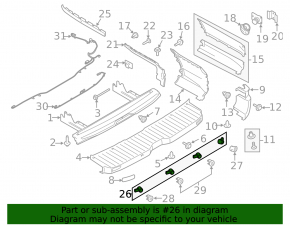 Парктроник задний Ford Escape MK3 13-16 без кольца