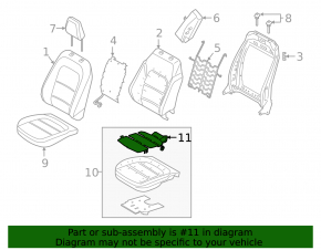Подогрев подушки водительского сиденья Ford Escape MK4 20-23