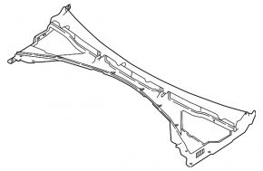 Решетка дворников пластик Land Rover Range Rover Velar 18-23