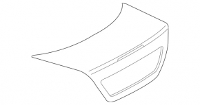 Крышка багажника Mercedes W211 02-09 черный