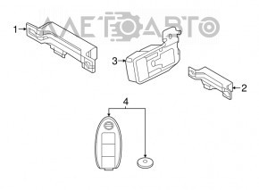 Key less Entry Control Module Infiniti QX50 19-25