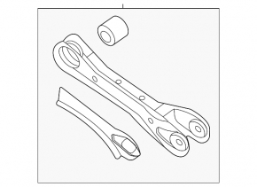 Braț de control transversal spate stânga Hyundai Tucson 22-25 AWD