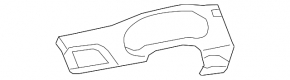Накладка передней панели с дефлектором воздуховода левая Toyota Sienna 11-14 бежевая, царапины