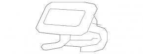 Заглушка форсунки омывателя фары левая Audi A4 B9 17-20