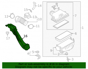 Воздухоприемник Lexus Rx350h RX450h 23-26