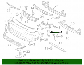 Suport bara față dreapta pentru Subaru Outback 2023-2025