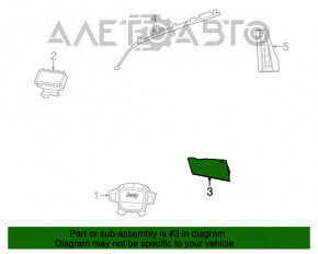 Подушка безопасности airbag коленная водительская левая Jeep Grand Cherokee WK2 11-22 беж