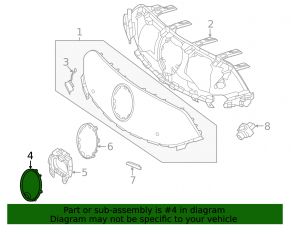 Эмблема решетки радиатора grill Mercedes EQE-class V295 23-25 под радар