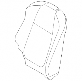 Водительское сидение Mazda 3 14-16 BM дорест, без airbag, ткань черн