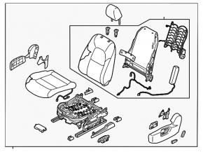 Водительское сидение Mazda CX-5 17-18 кожа grand touring с airbag