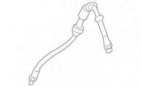 Furtun de frână față dreapta pentru Land Rover Range Rover Evoque 12-18 (sub 349 mm)