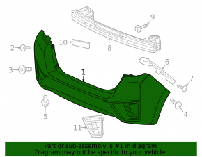 Bară de protecție față Honda Fit 15-17