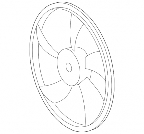 Rotor dreapta ventilator de racire Toyota Highlander 14-19 2.7 pentru motor inalt