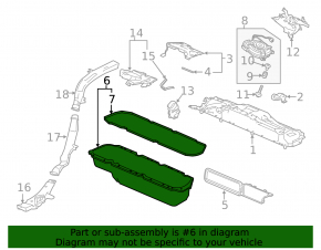 Корпус аккумуляторной батареи ВВБ Honda Accord 18-22 2.0 hybrid нижняя часть