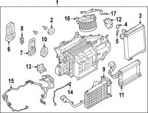 Печка в сборе вентиляция Nissan Ariya 23-26