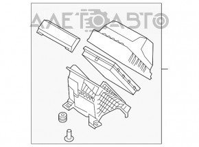 Корпус воздушного фильтра Hyundai Santa FE 19-20 2.4 KOR