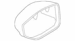 Крышка бокового зеркала правая Audi A6 C8 19-25 под BSM