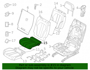 Сидение 2 ряда правое BMW X7 G07 19-22 с airbag, электрическое, подогрев под 7 мест, кожа, Schwarz