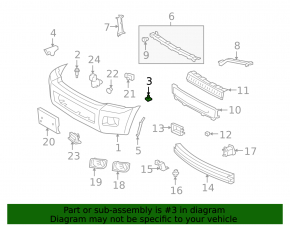 Suportul de bara fata stanga pentru Lexus RX300 98-03