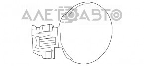 Лючок бензобака Lexus RX350 RX450h 10-15