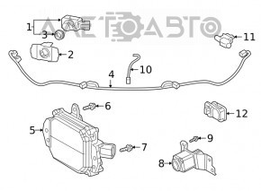 Камера передняя Lexus ES250 ES300h ES350 19-23