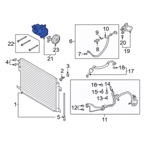 Compresor aer conditionat Ford Explorer 20-24 3.0T