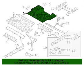 Корыто багажника VW Jetta 11-18 USA