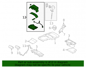 Накладка шифтера КПП Subaru Outback 10-12