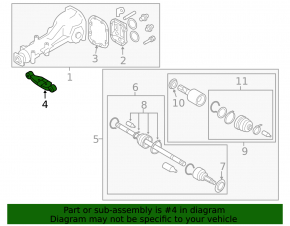 Кронштейн редуктора Subaru Forester 14-18 SJ 2.0