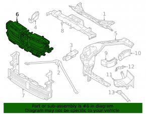 Жалюзи дефлектор радиатора верхний BMW X1 U11 24-26 B48