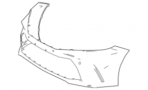 Бампер передний голый Toyota Camry 25-26 SE, XSE