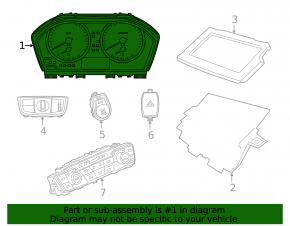 Щиток приборов BMW X1 F48 20-22 под проекцию