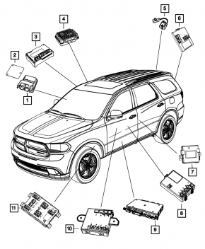 Body Controller Module Jeep Grand Cherokee 14-17